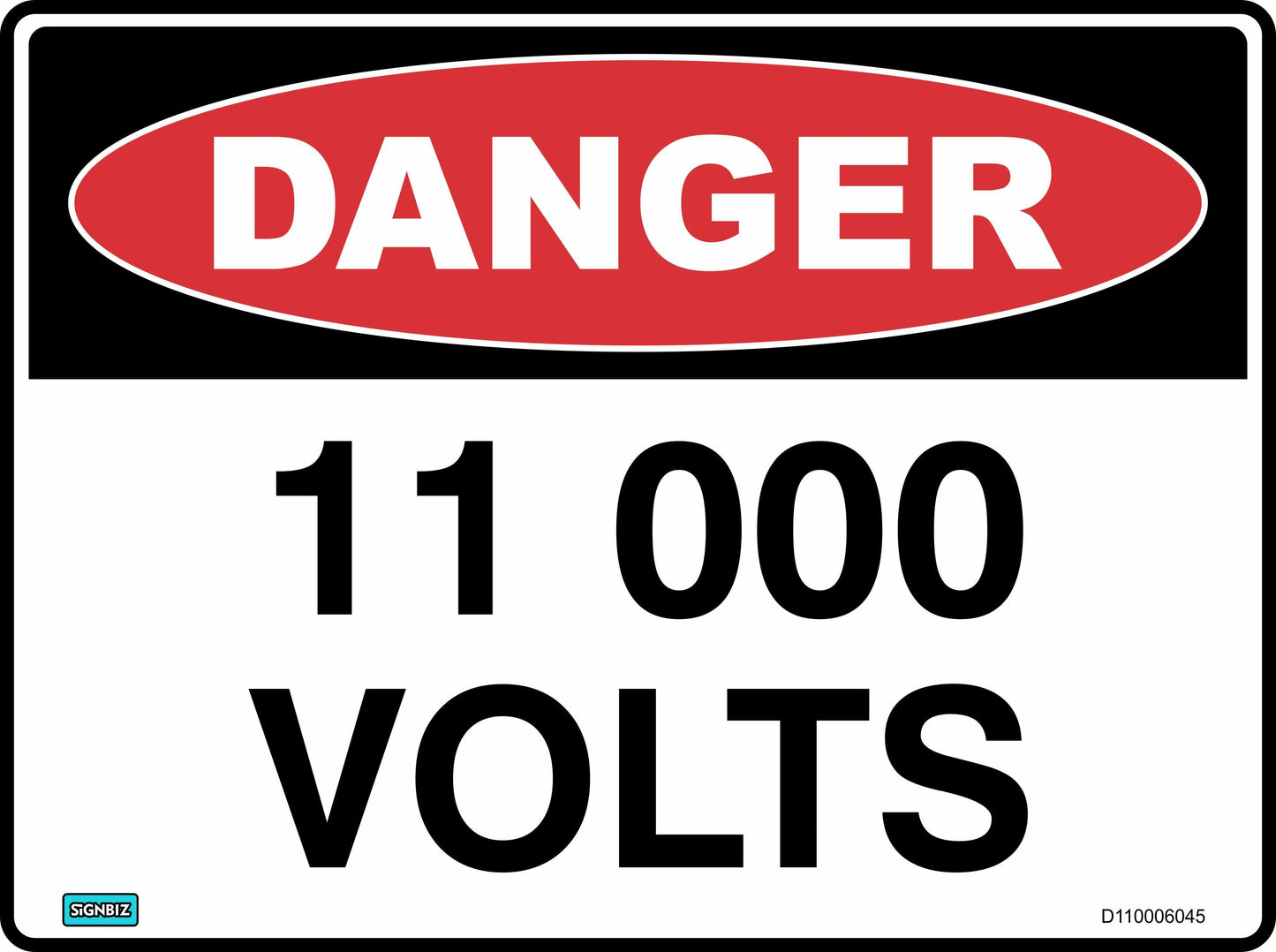 Danger 11000 Volts