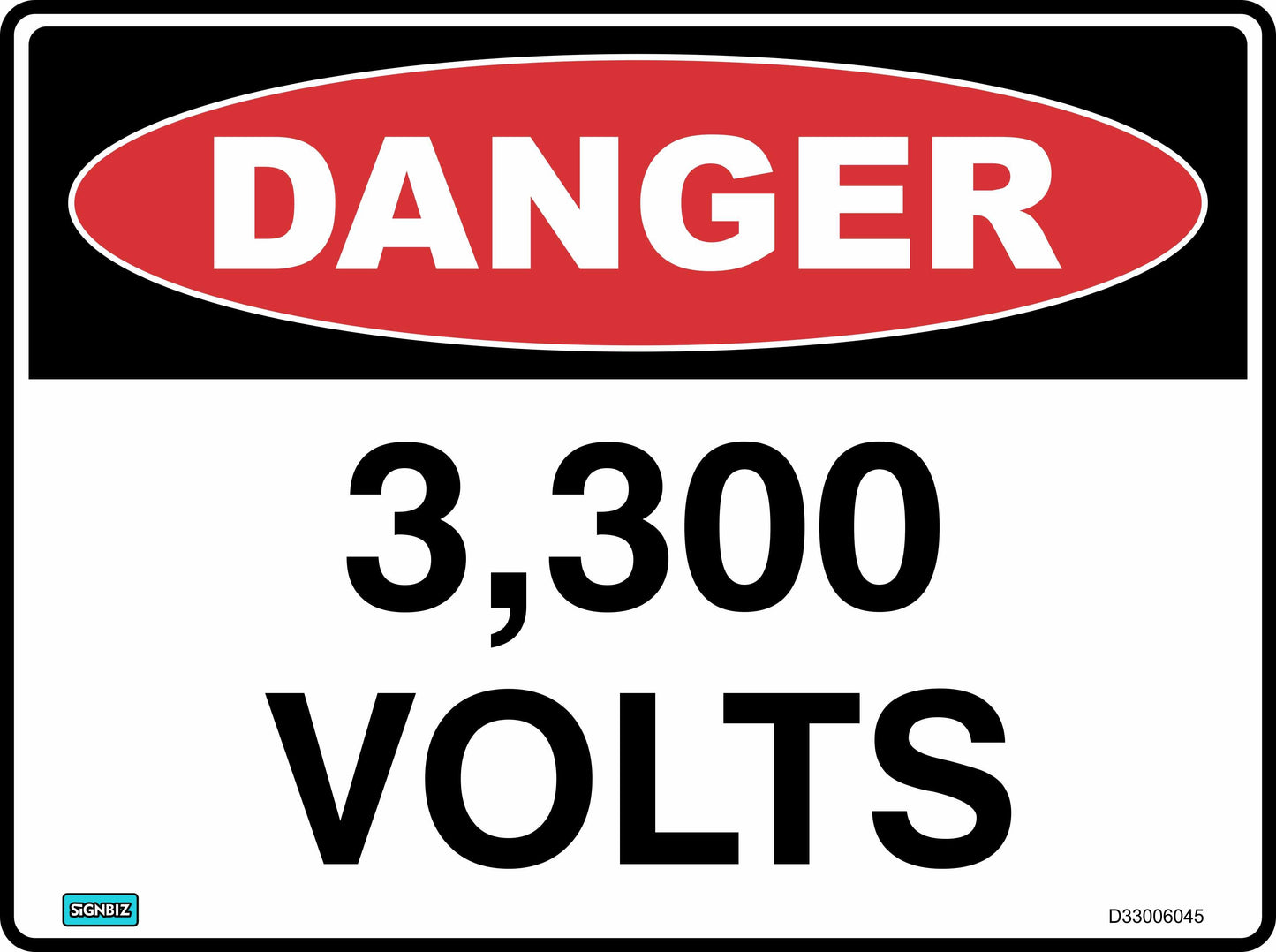 Danger 3300 Volts