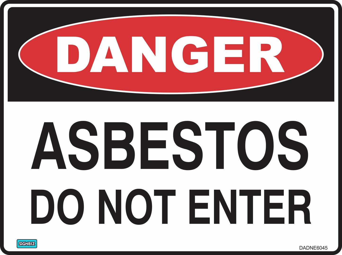 Danger Asbestos Do Not Enter
