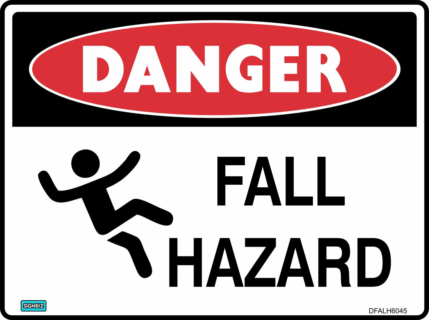 Danger Fall Hazard