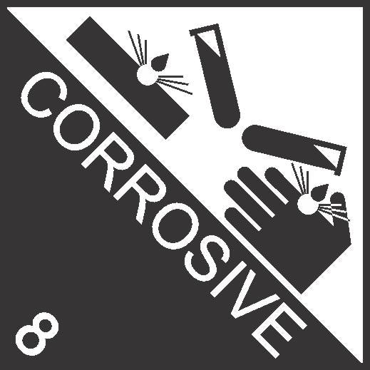 DANGEROUS GOODS CORROSIVE 8