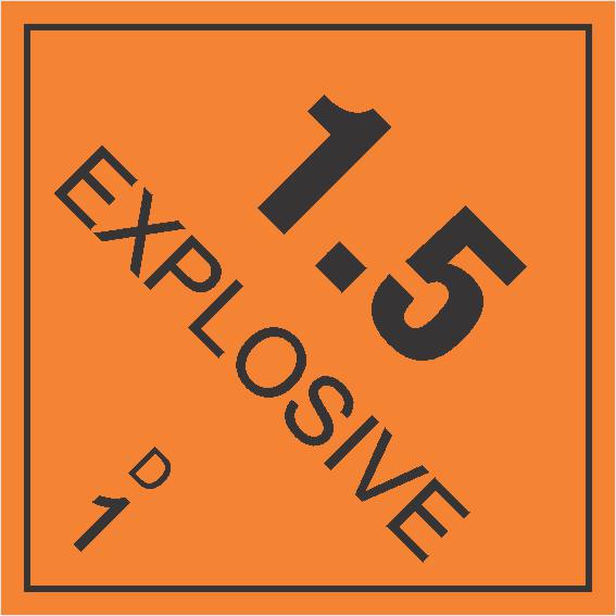DANGEROUS GOODS EXPLOSIVES 1.5