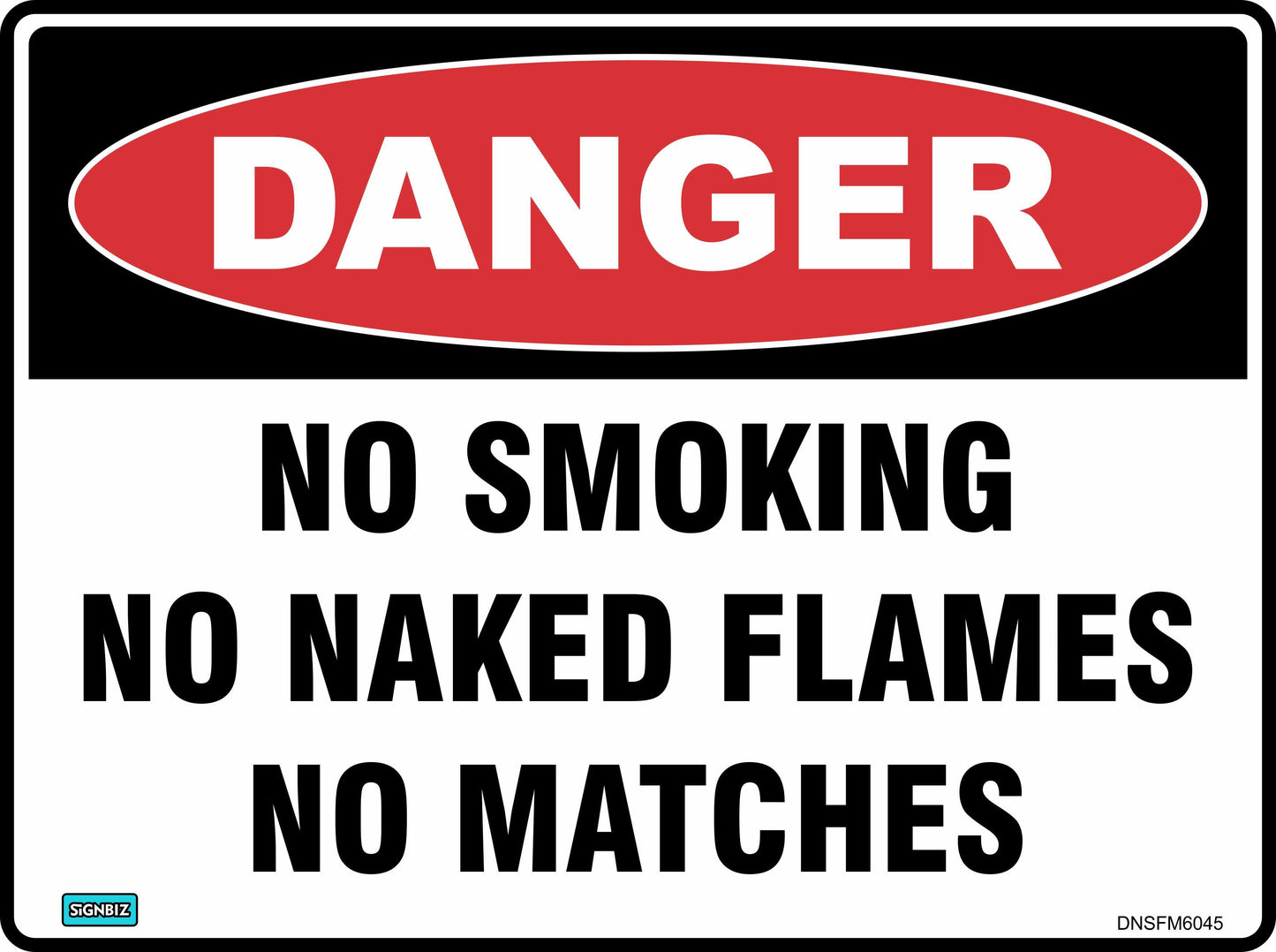 Danger No Smoking No Naked