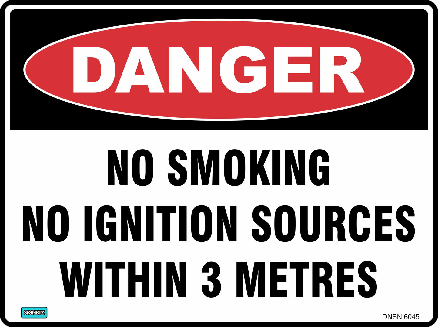 Danger No Smoking Within 3M