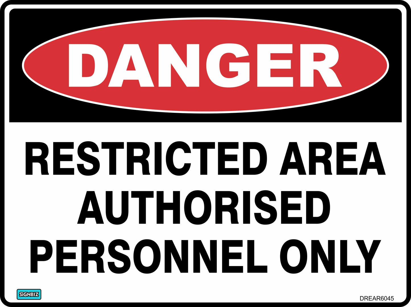 Danger Res Area Auth Person
