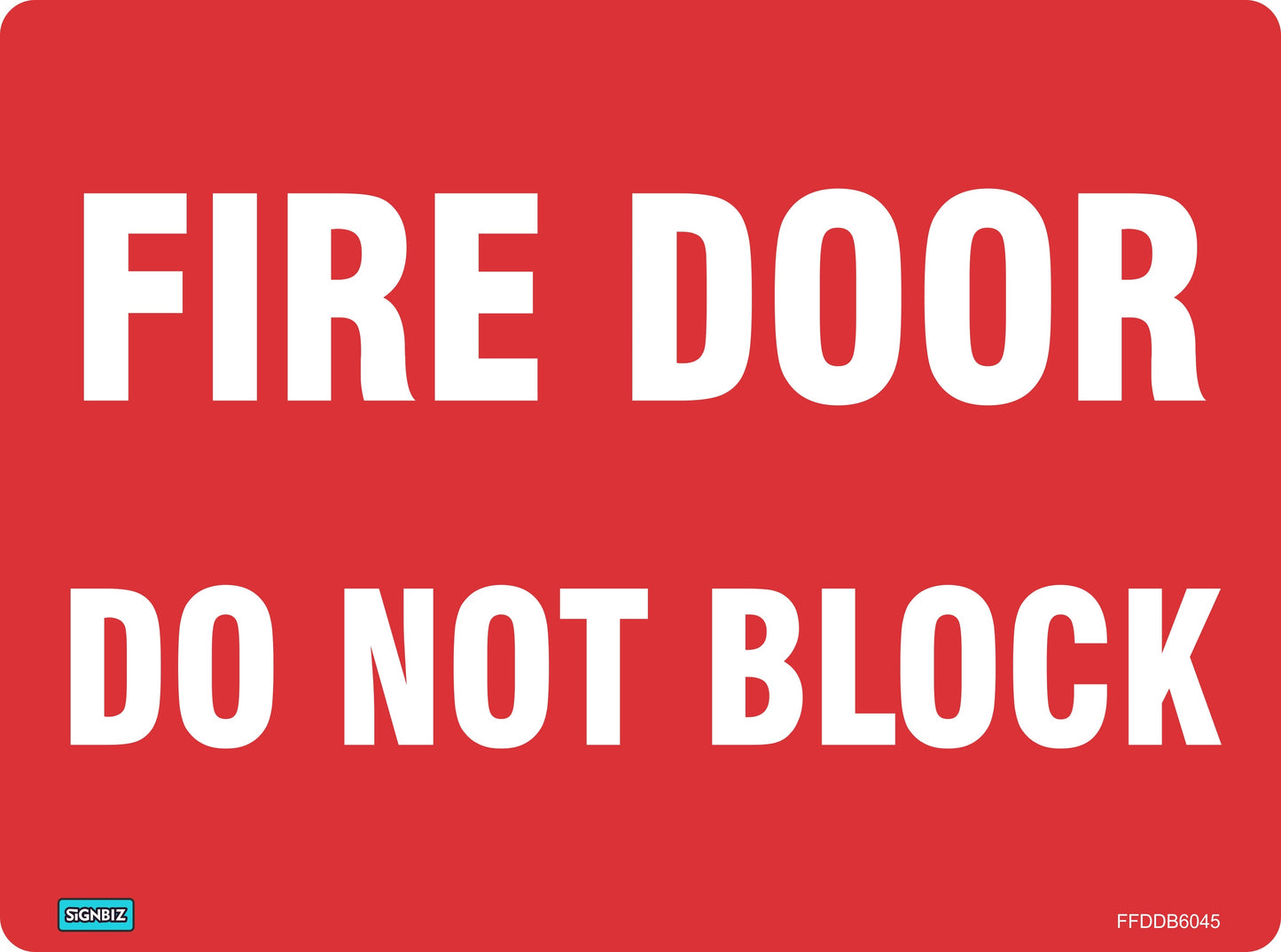 Fire Door Do Not Block