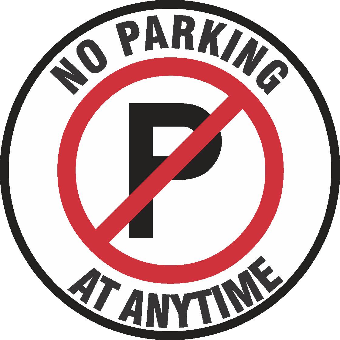 VINYL FLOOR GRAPHIC NO PARKING AT ANY TIME