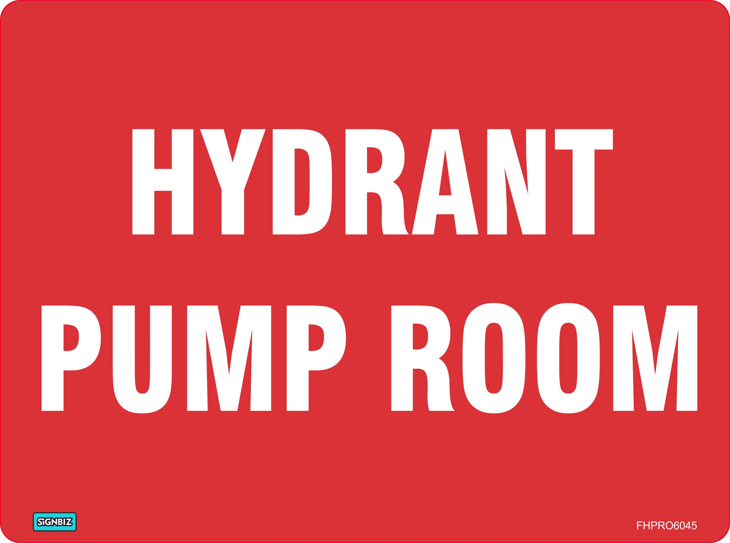 Fire Hydrant Pump Room