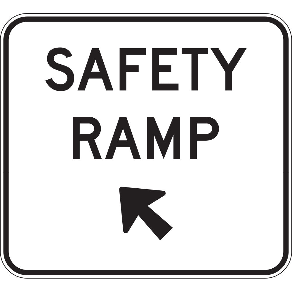 G9-36-2(L) - Safety Ramp (Angled Left Arrow)