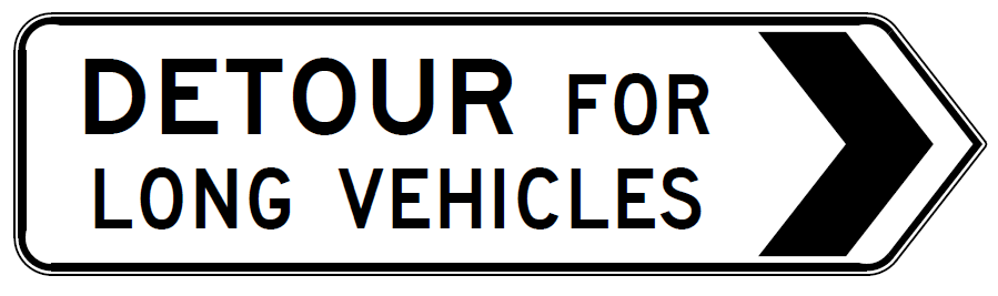 G9-5-3(R) Detour For Long Vehicles (Right)
