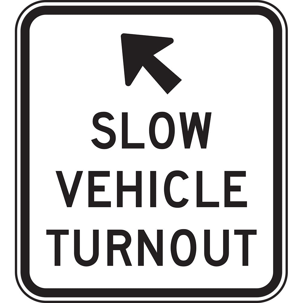 G9-51 - Slow Vehicle Use Turnouts