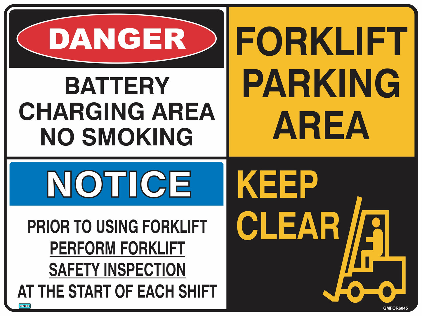 Battery Charging Area Forklift Multi