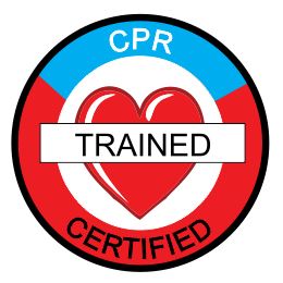 ERT CPR TRAINED CERTIFIED HARD HAT DECAL