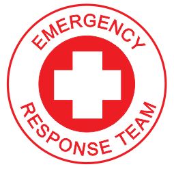 EMERGENCY RESPONSIBILITY TEAM HARD HAT DECAL