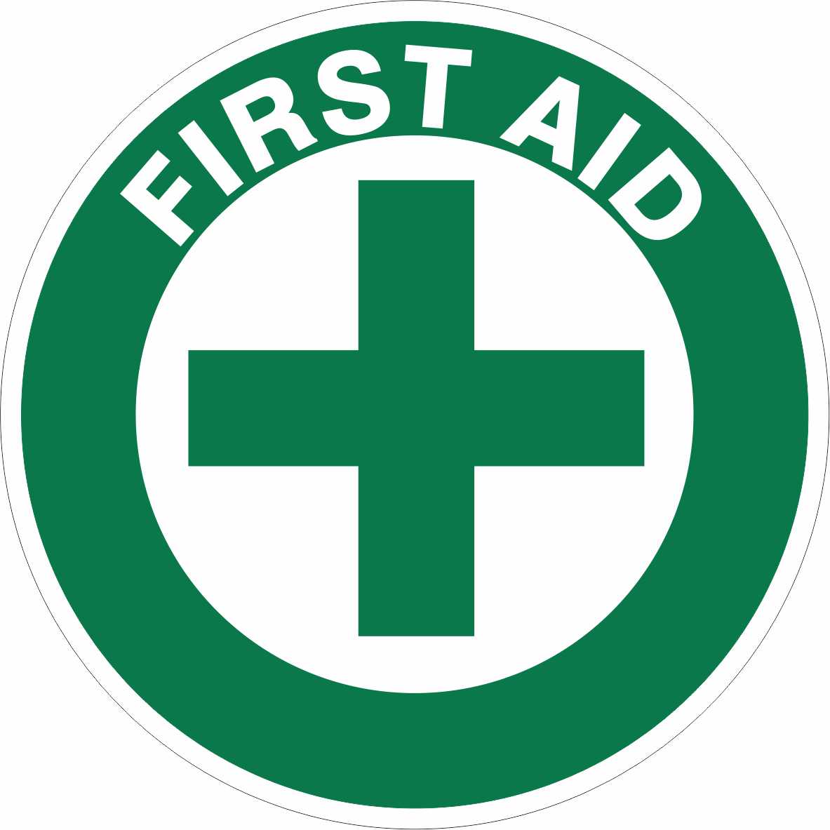 ERT FIRST AID CROSS HARD HAT DECAL