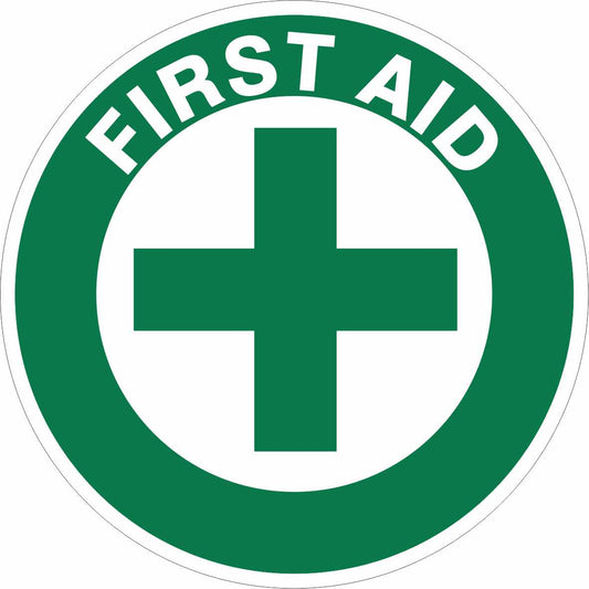 ERT FIRST AID CROSS HARD HAT DECAL 50mm