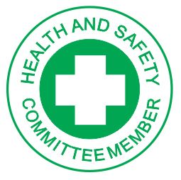 HEALTH & SAFETY COMMITTEE HARD HAT DECAL 50mm