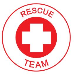 ERT RESCUE TEAM HARD HAT DECAL