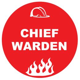 CHIEF WARDEN HARD HAT DECAL