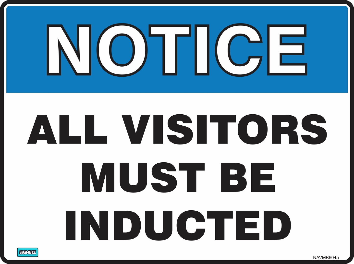 Notice All Vis Must Be Inducted