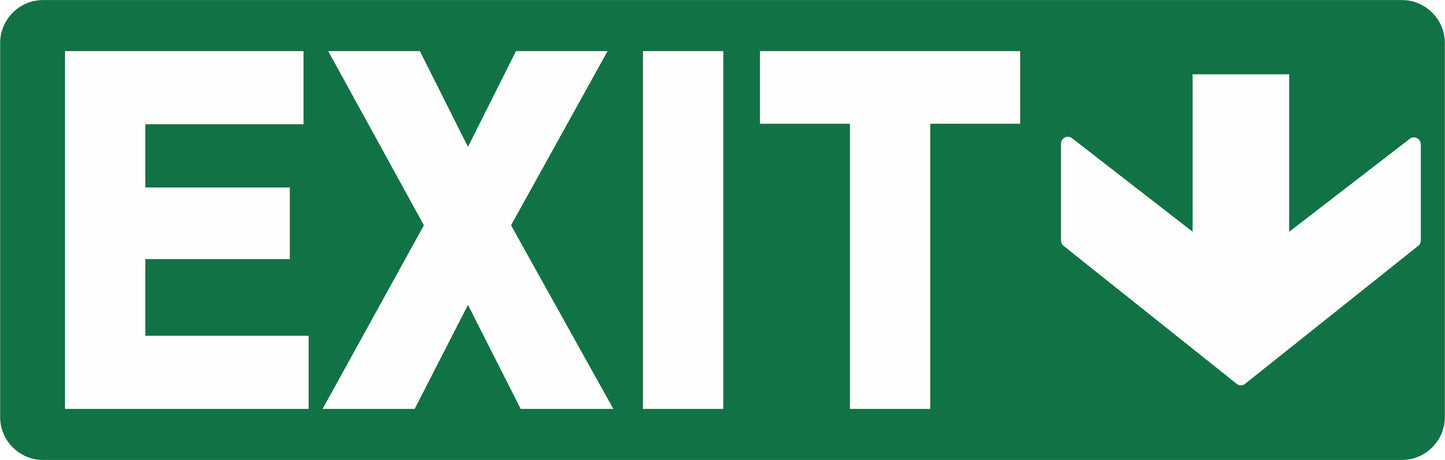 EXIT SIGN - EXIT DOWN