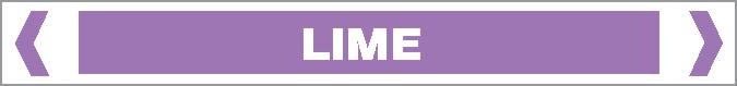 Pipe Marker - ACID / ALKALI - LIME