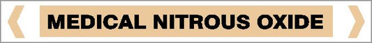 Pipe Marker - GAS - MEDICAL NITROUS OXIDE