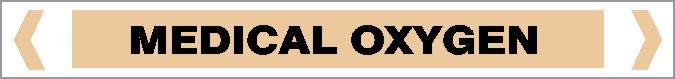 Pipe Marker - GAS - MEDICAL OXYGEN