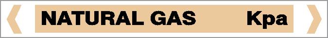 Pipe Marker - GAS - NATURAL GAS KPA