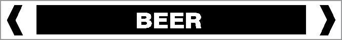 Pipe Marker - OTHER LIQUID - BEER
