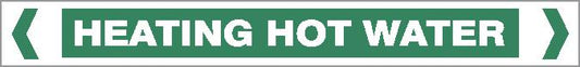 Pipe Marker - WATER - HEATING HOT WATER
