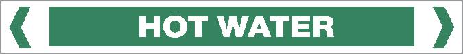 Pipe Marker - WATER- HOT WATER