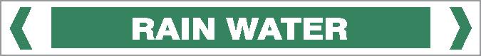 Pipe Marker - WATER - RAIN WATER