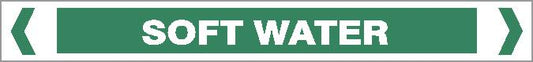 Pipe Marker - WATER - SOFT WATER