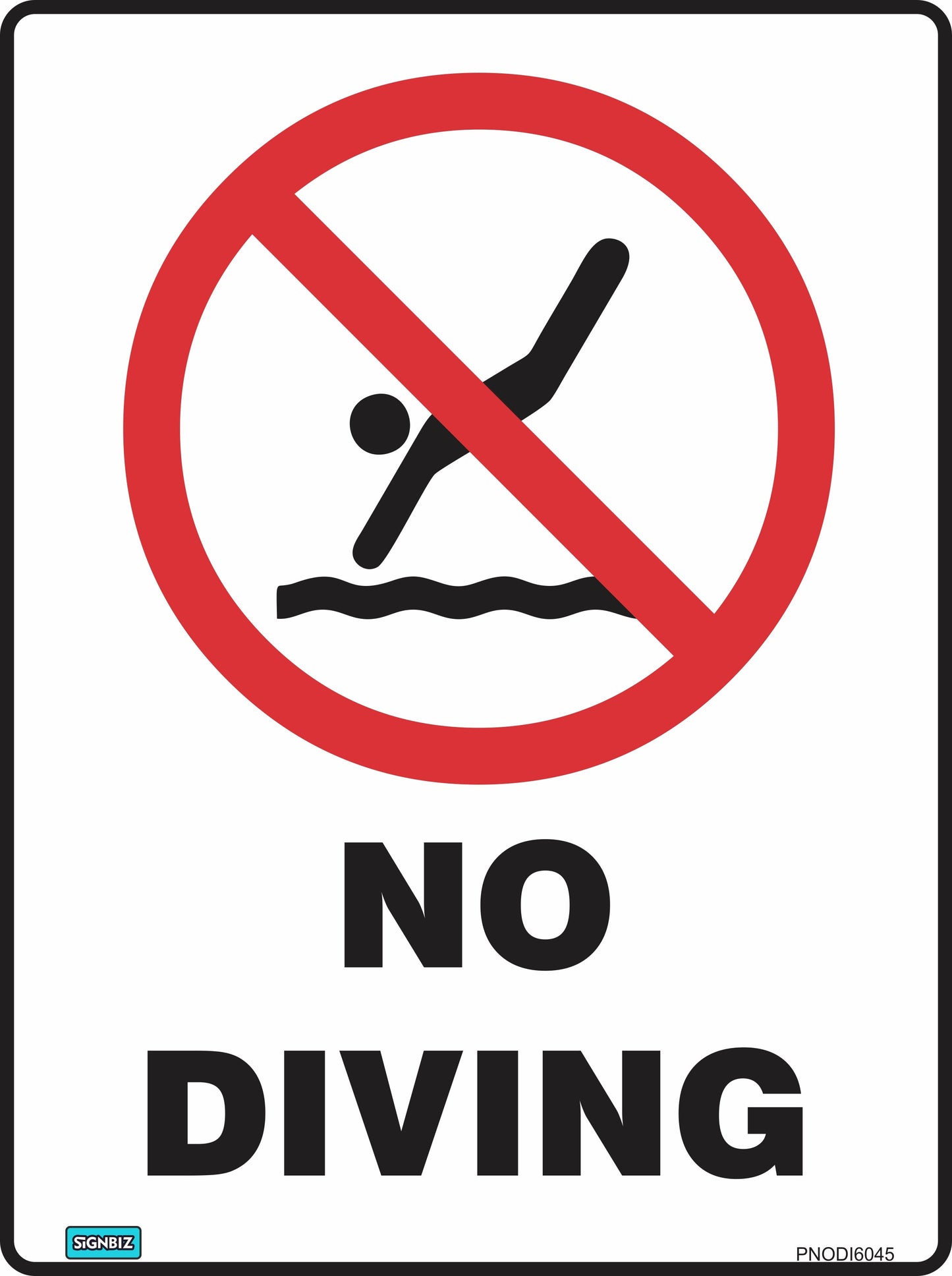 Prohibition No Diving