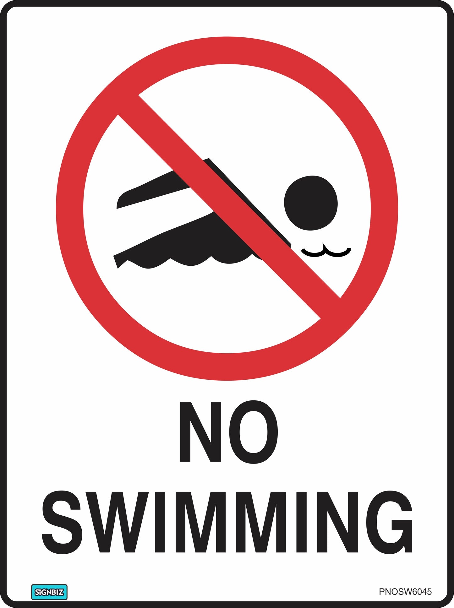 Prohibition No Swimming
