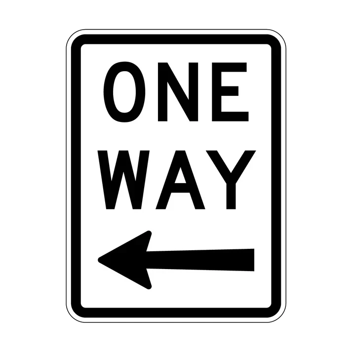 R2-2(L) One Way (Arrow Left Symbolic)