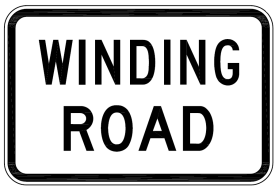 R4-201-3n Winding Road (Supplementary Plate)