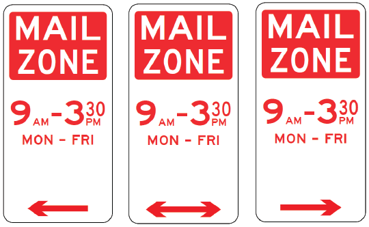 R5-26 Mail Zone (with times)