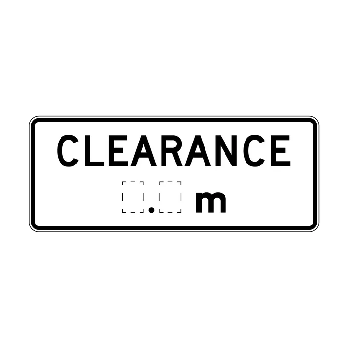 R6-12 Clearance (_._) m