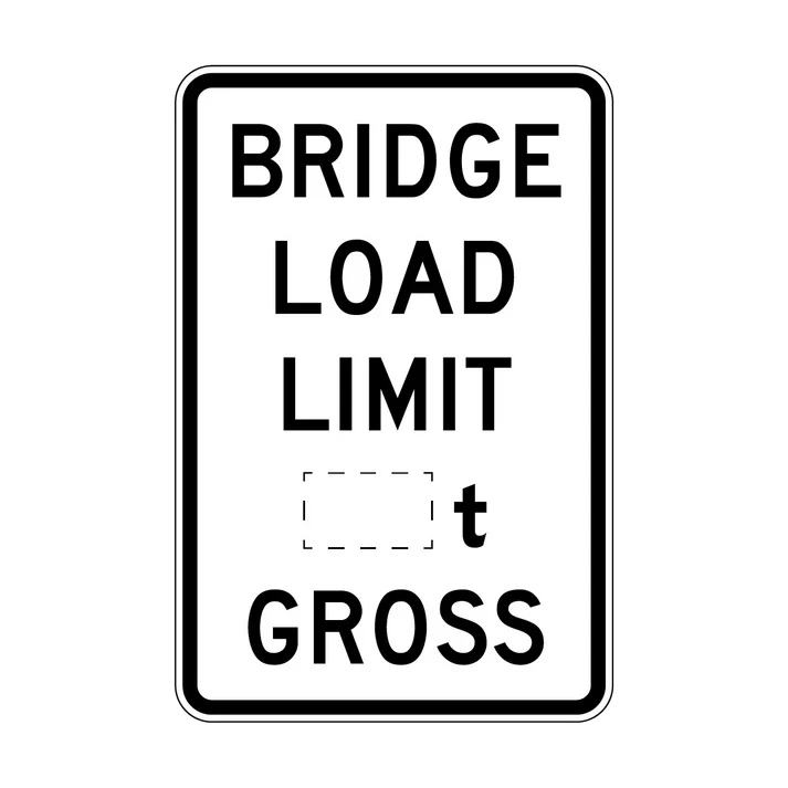 R6-3 - Bridge Load Limit __t Gross