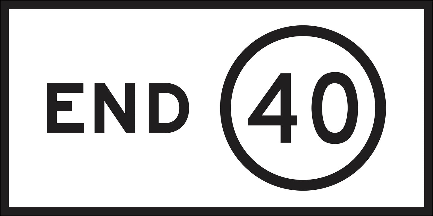 RM4-12(C) End Speed Limit (Mms Insert - To Be used on Multi Message Sign panels Only)
