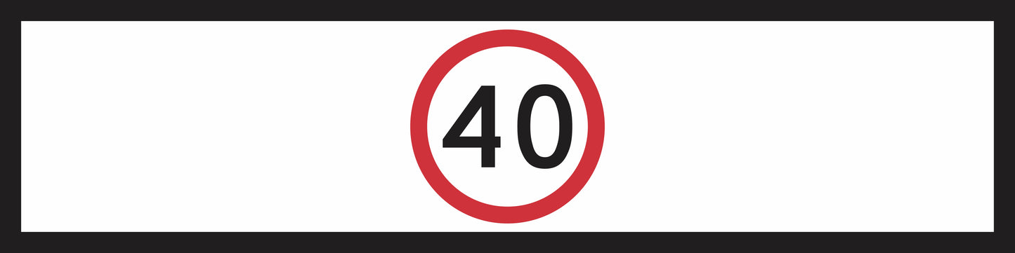 RM4-1(B) - Speed Limit (Mms Insert - To Be used on Multi Message Sign panels Only)