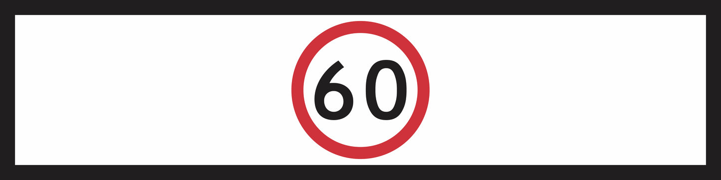 RM4-1(B) - Speed Limit (Mms Insert - To Be used on Multi Message Sign panels Only)