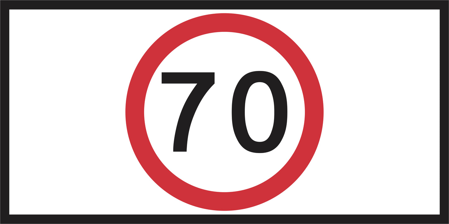 RM4-1(C) - Speed Limit (Mms Insert - To Be used on Multi Message Sign panels Only)