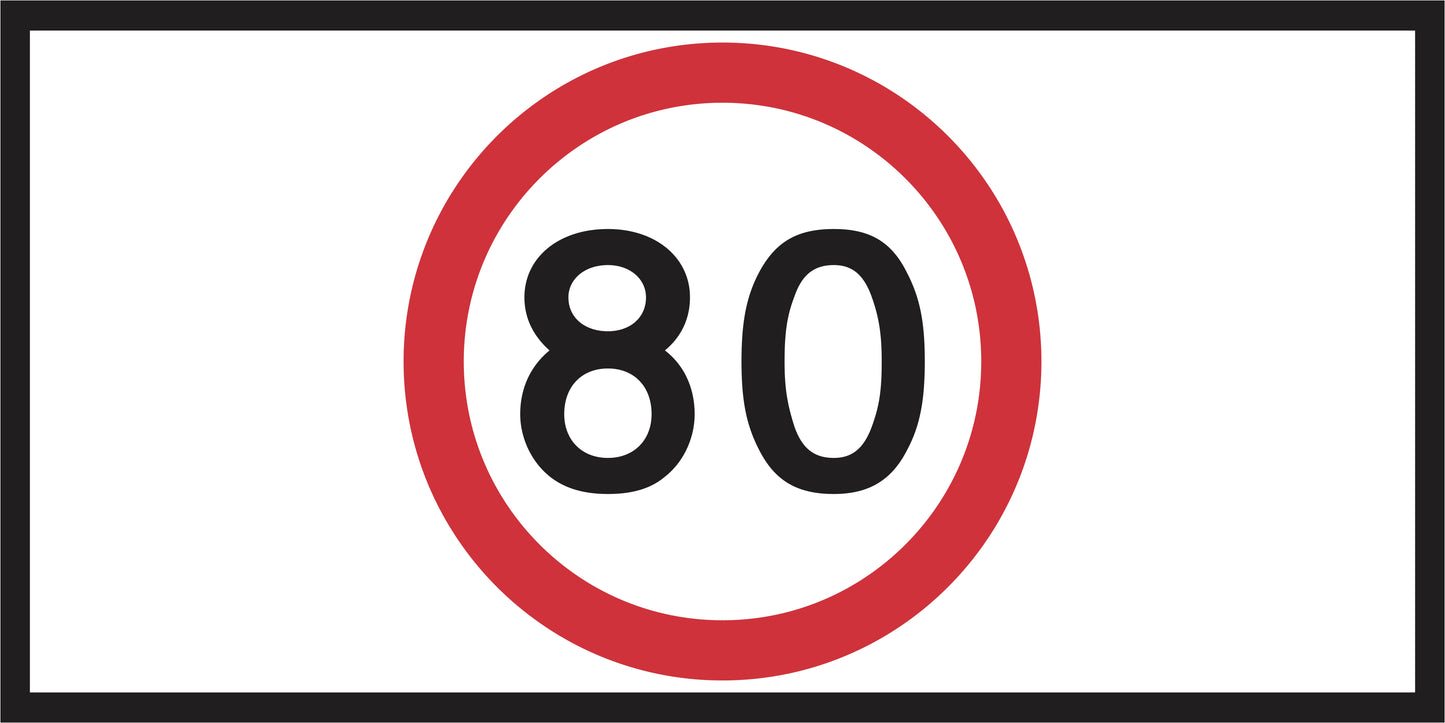 RM4-1(C) - Speed Limit (Mms Insert - To Be used on Multi Message Sign panels Only)