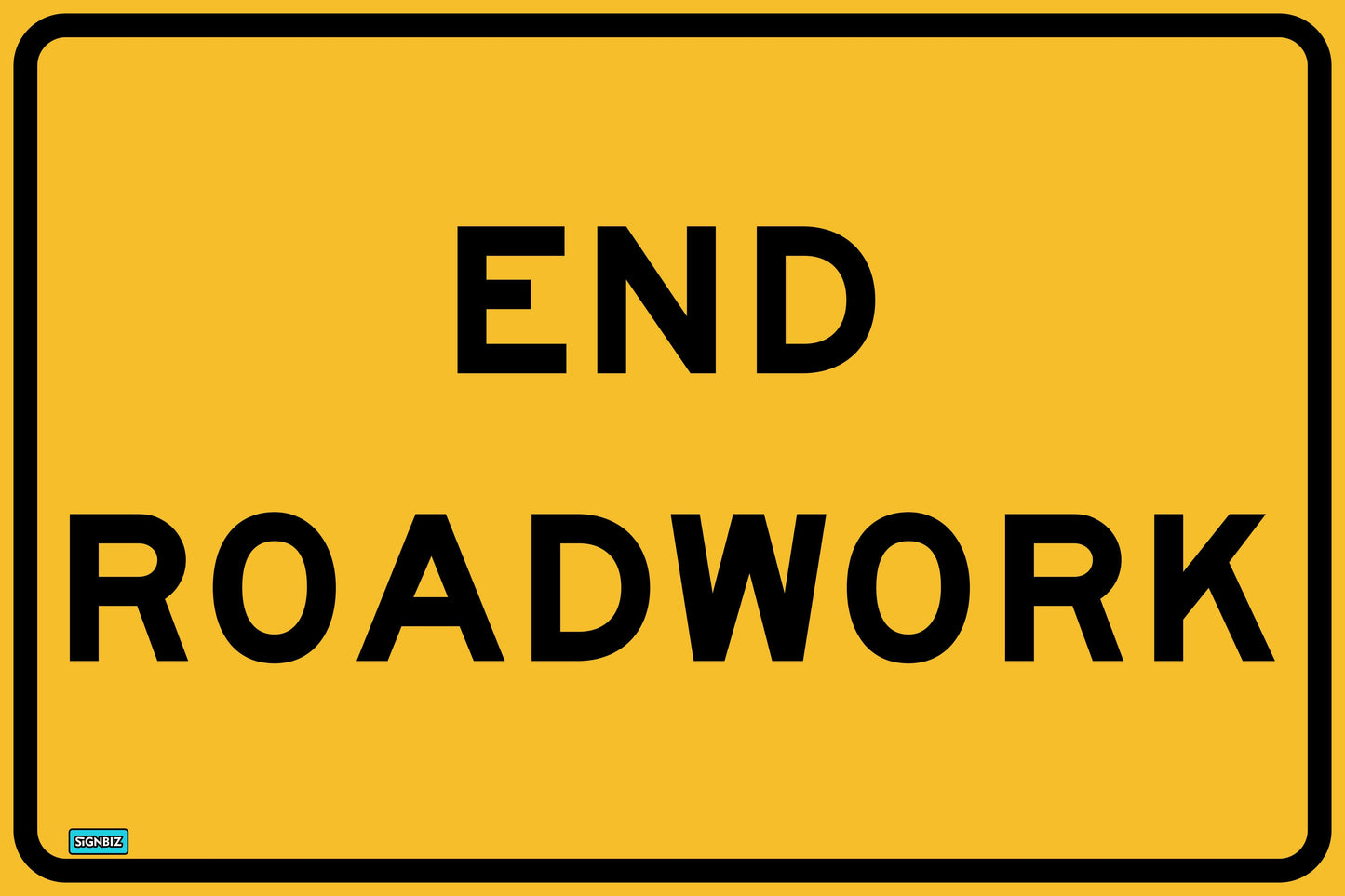 SWING STAND SIGN ONLY - END ROADWORK