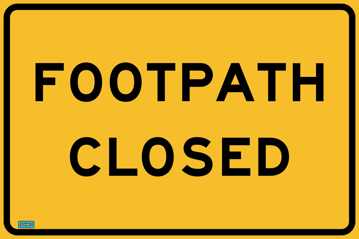 SWING STAND SIGN ONLY - FOOTPATH CLOSED