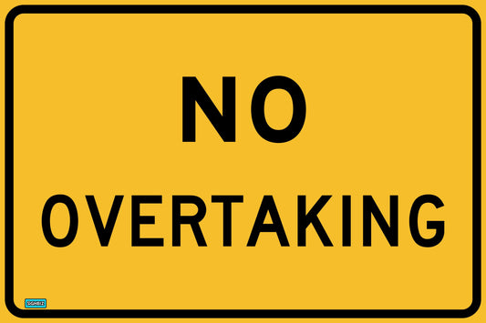 SWING STAND SIGN ONLY - NO OVERTAKING