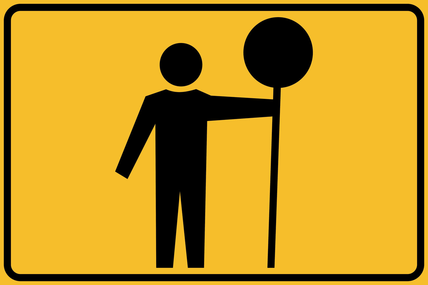 SWING STAND SIGN ONLY - TRAFFIC CONTROLLER